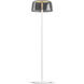 Yurei 51.5 inch 14.00 watt Matte White Floor Lamp Portable Light in Acrylic Dark Gray